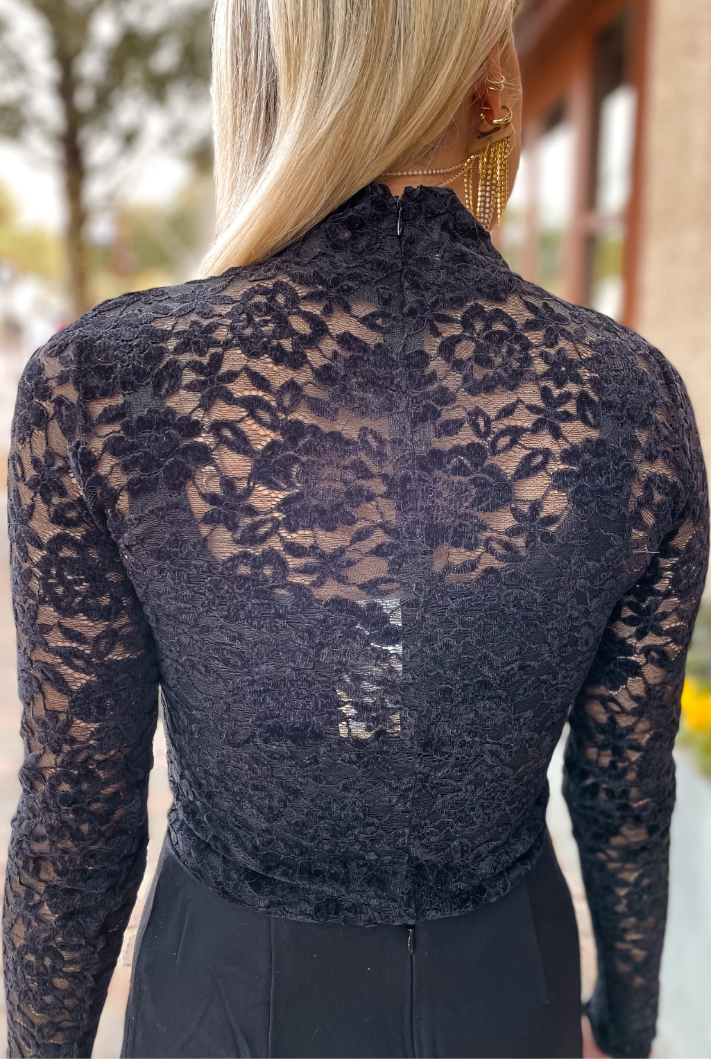 Steve Madden - Cassi Lace Body Suit - Black