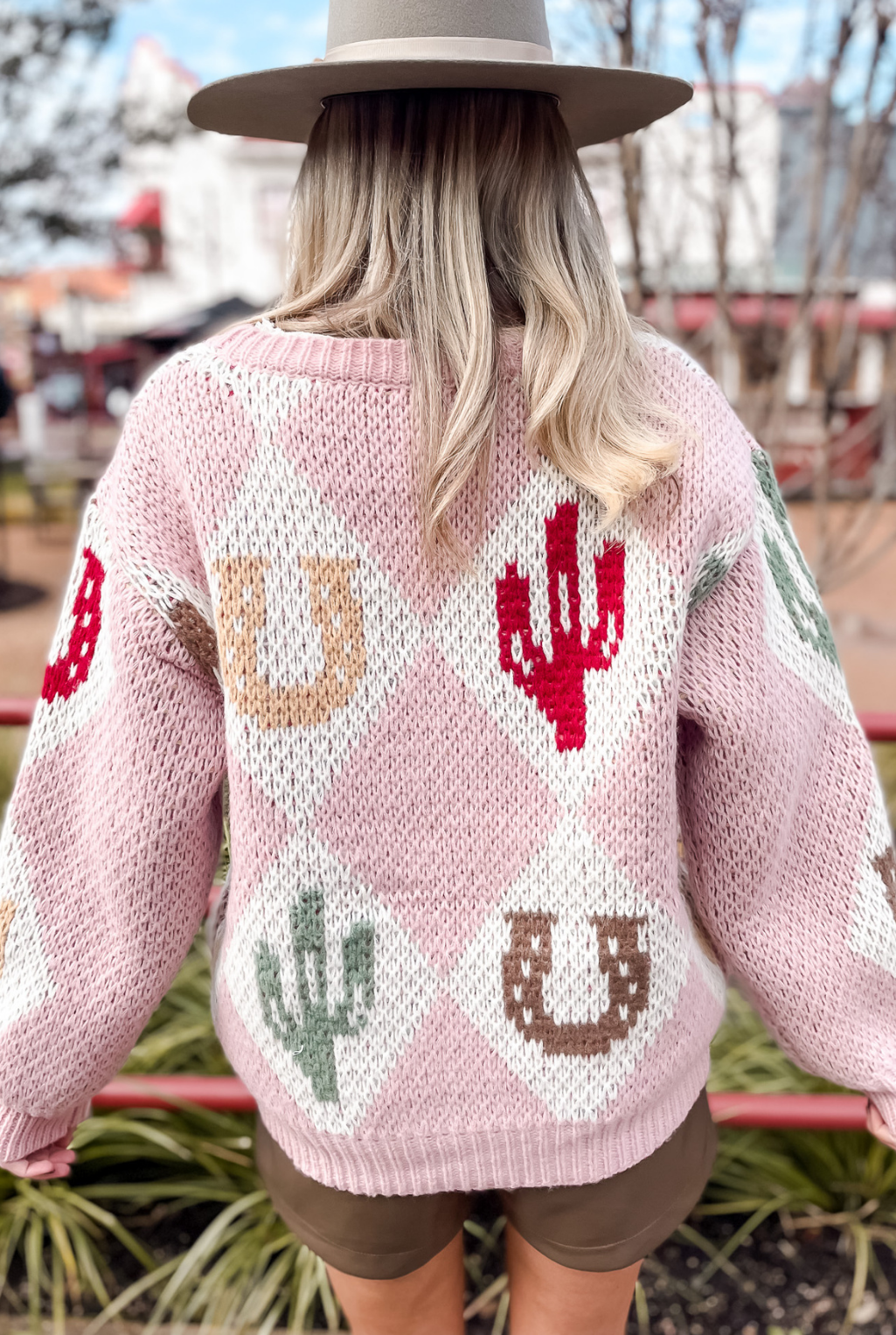 Rodeo Argyle Cardigan