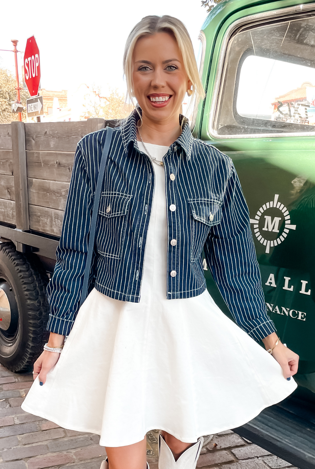 Stripe Denim Jacket
