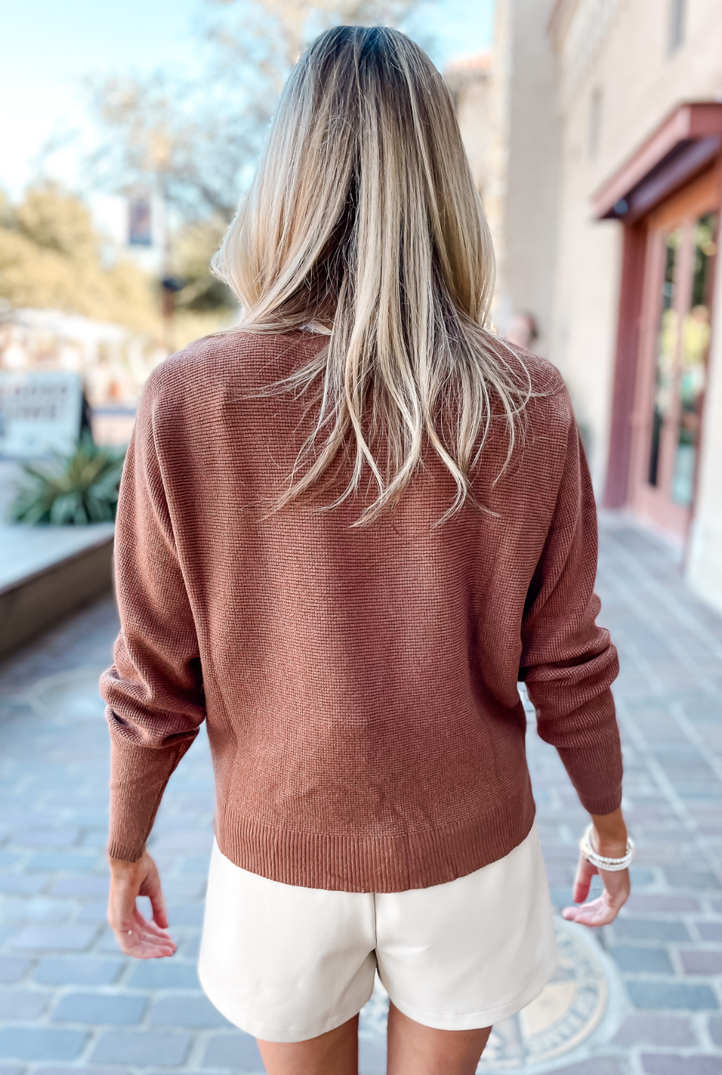 Cozy Thermal Sweater - Caramel