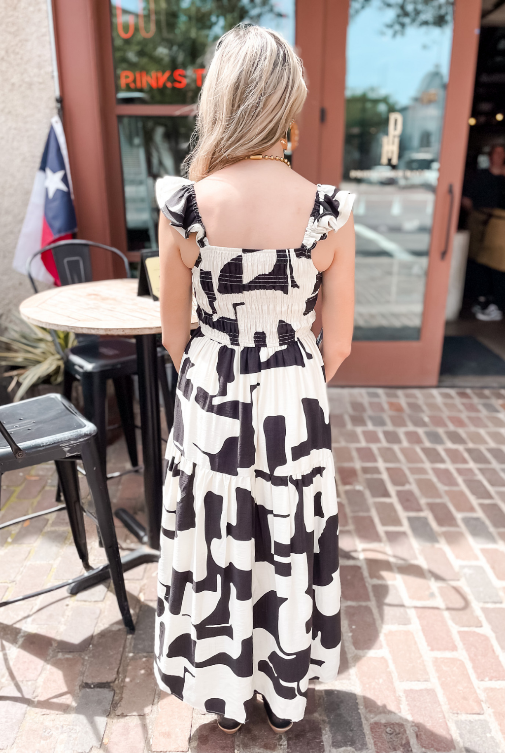 Positive + Negative Abstract Dress