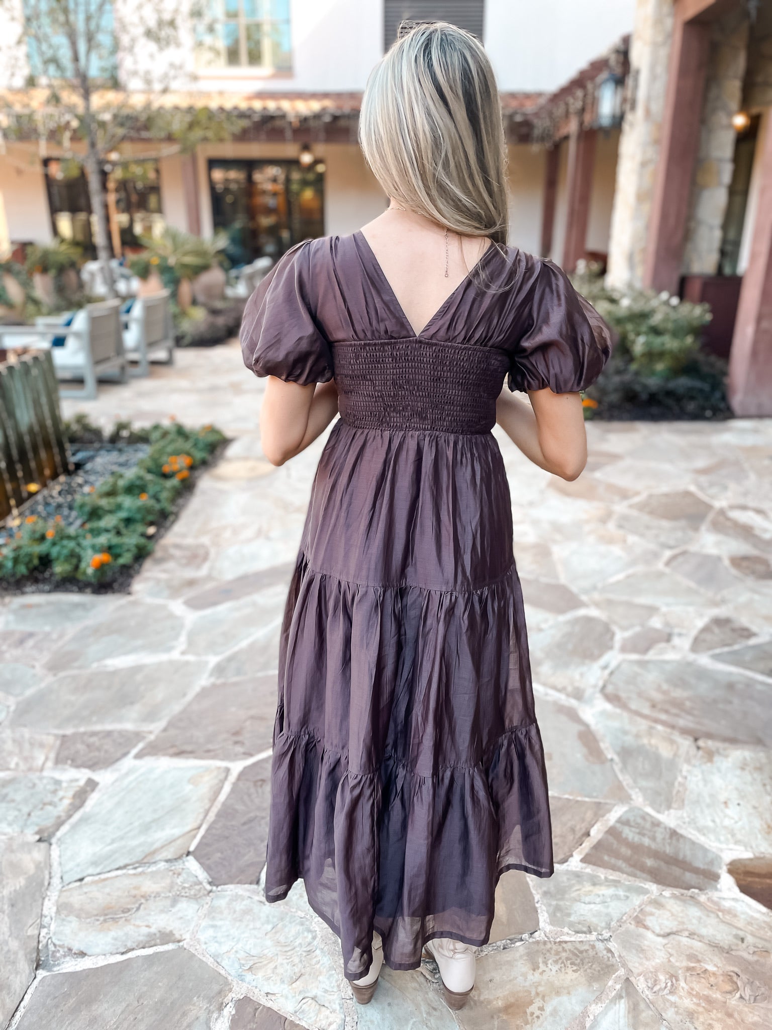 Ruched & Ready Dress - Chocolate