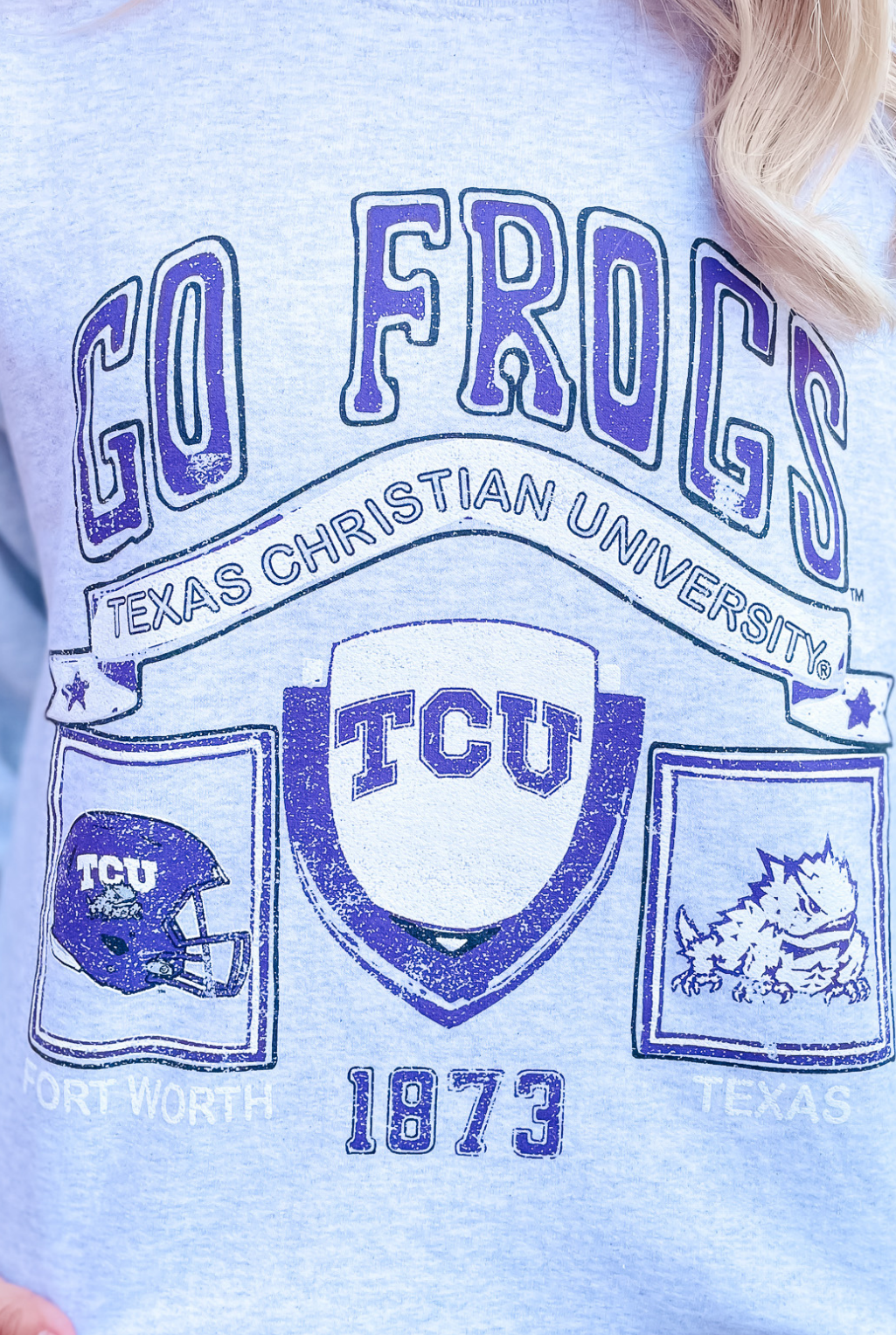 TCU Prep Patch Sweatshirt