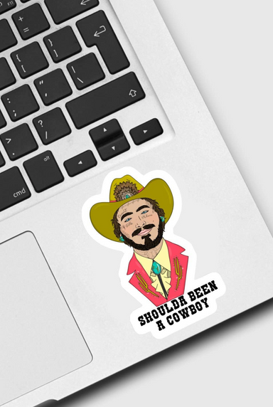 Shoulda Been A Cowboy Sticker - Tucker Brown