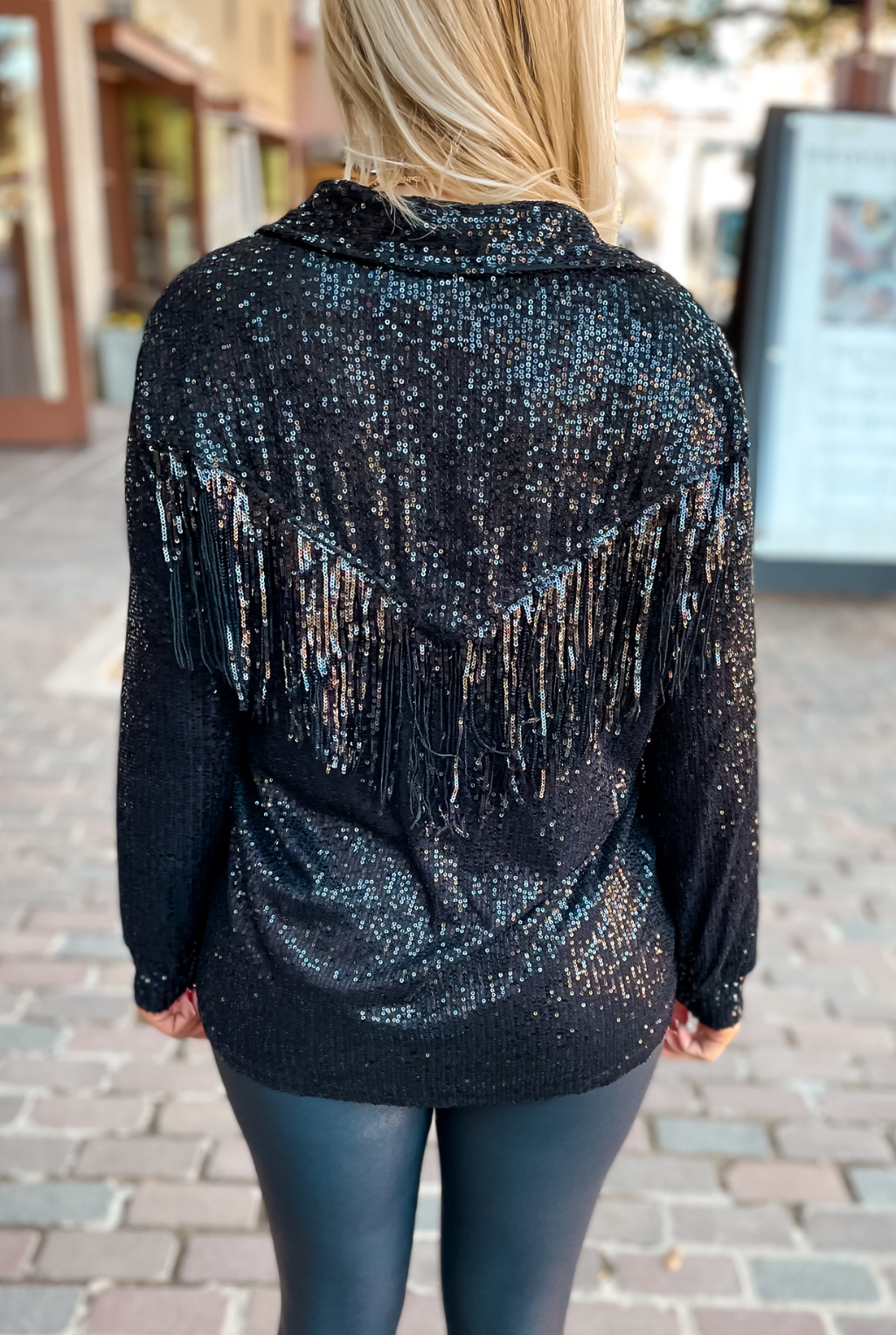 Sequin Fringe Shirt