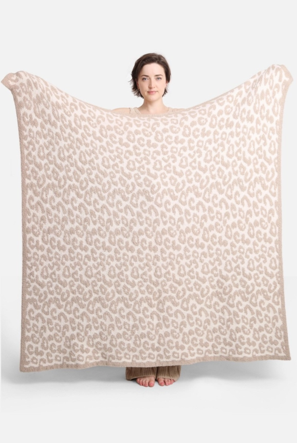 Leopard Blanket - Beige