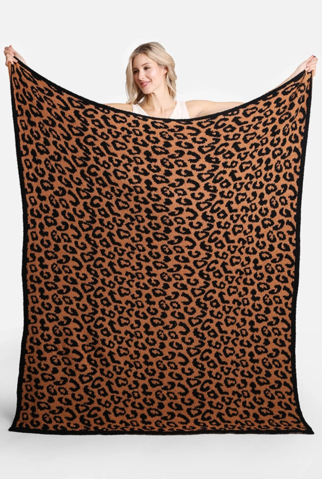 Leopard Blanket - Black