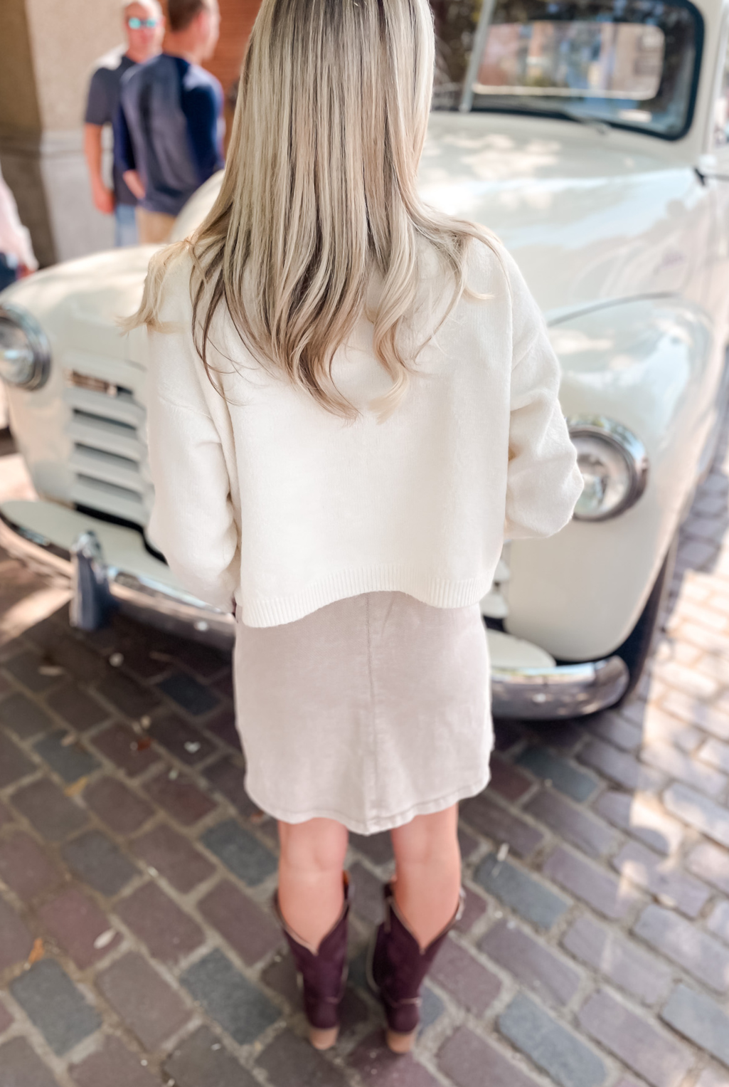 Horse Heads Cardigan - Ivory