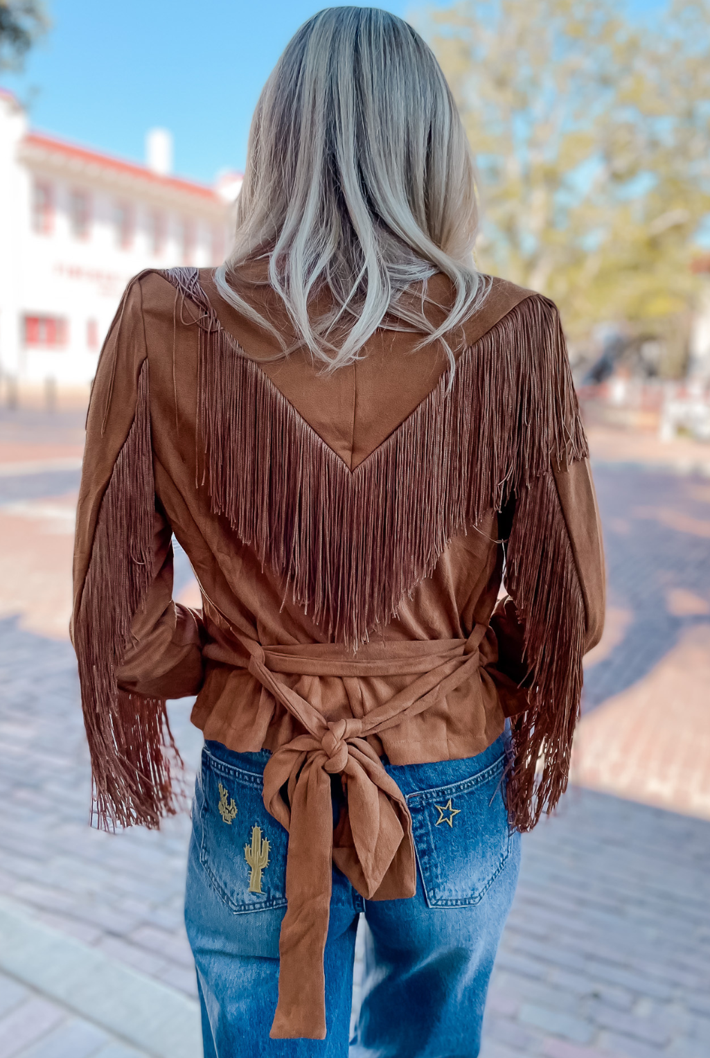 Z Fringe Jacket With Piping - Tucker Brown