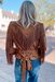 Z Fringe Jacket With Piping - Tucker Brown