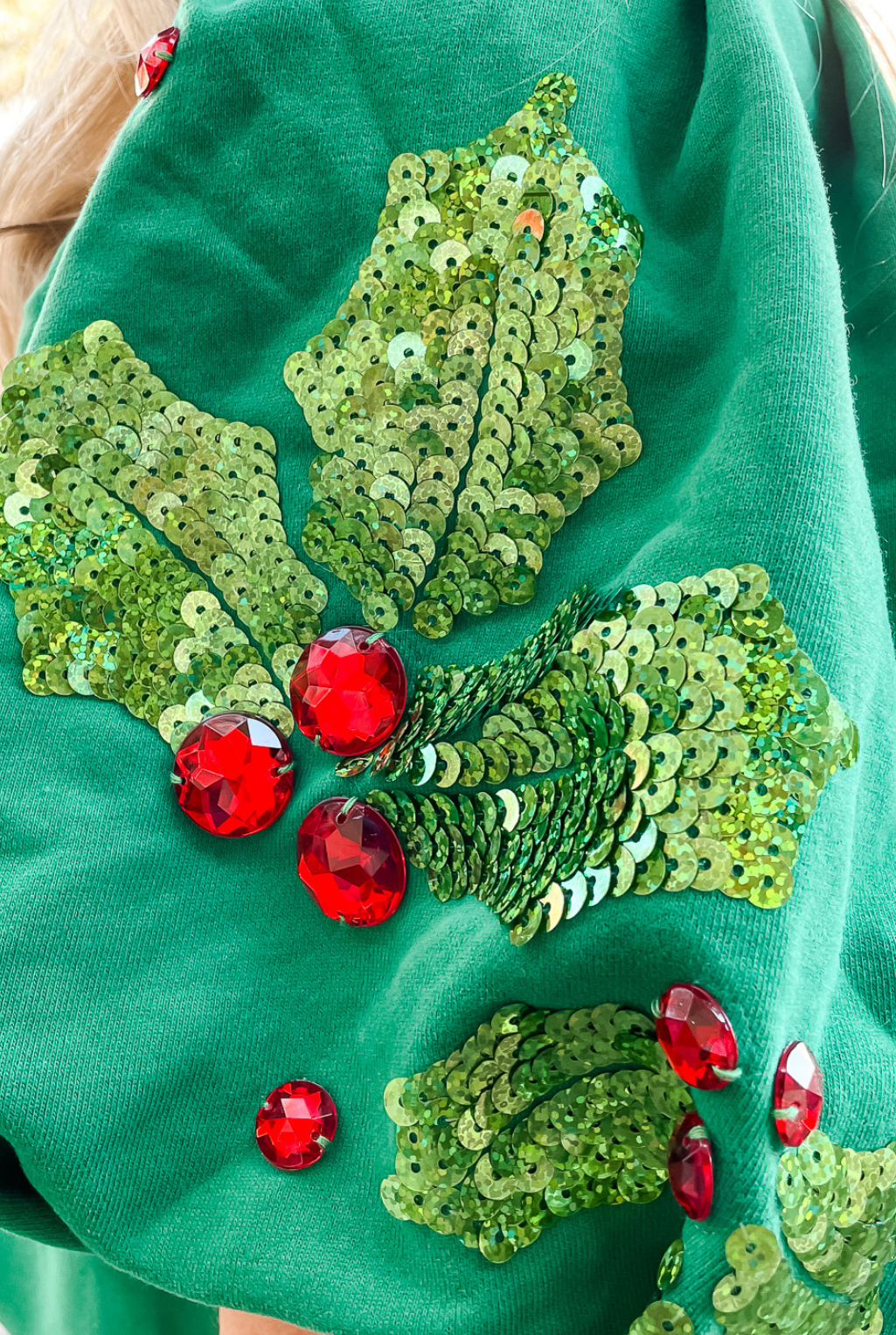 Queen Of Sparkles - Christmas Holly Sweatshirt