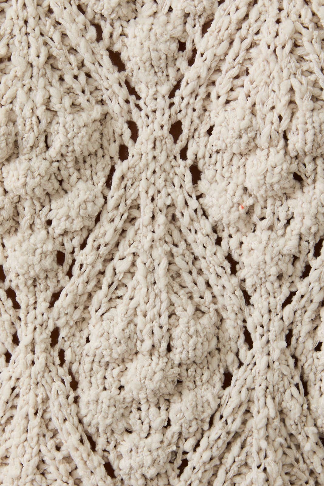 Fishnet Cable Sweater - Cream