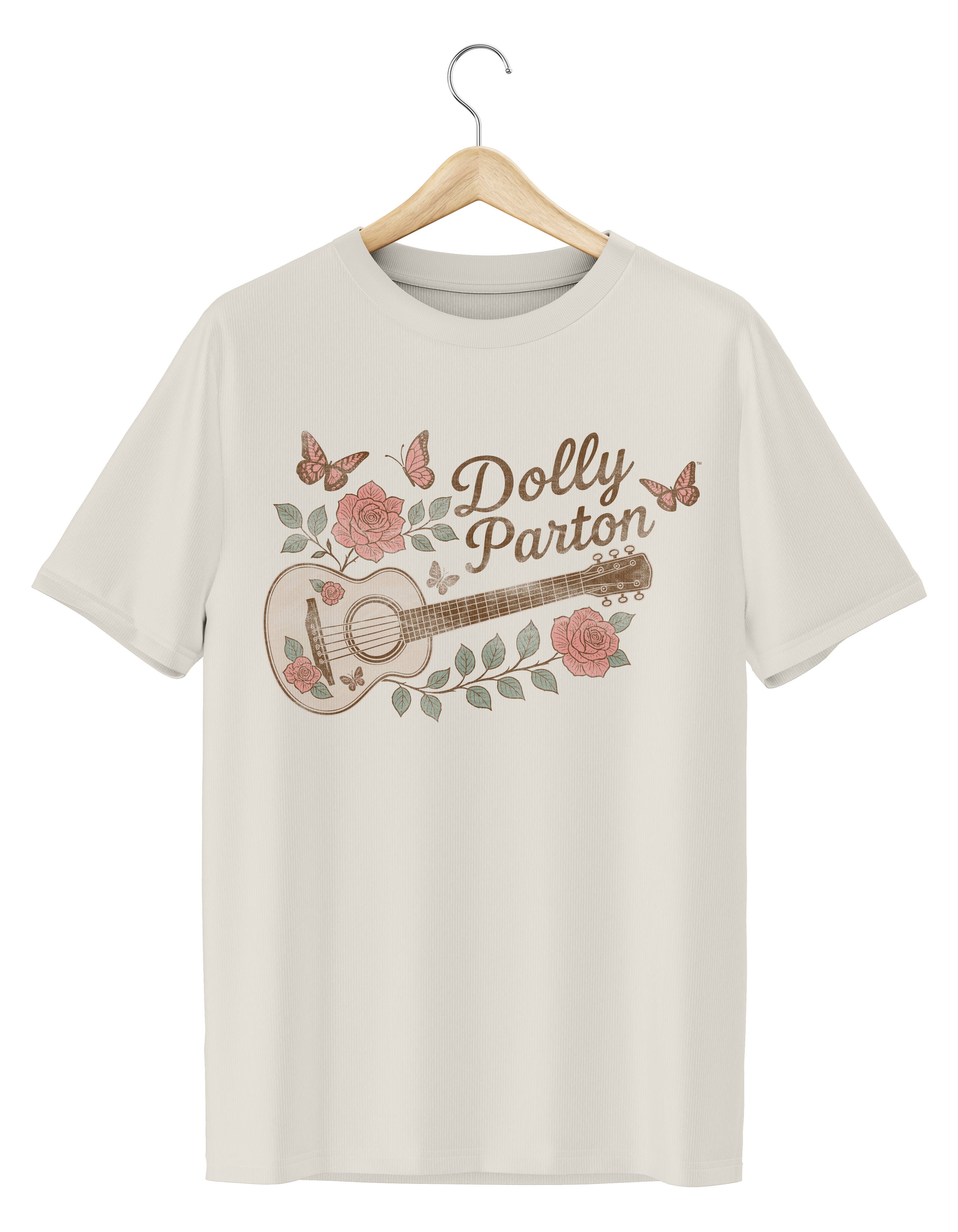 Dolly Parton Guitar Rose T-Shirt