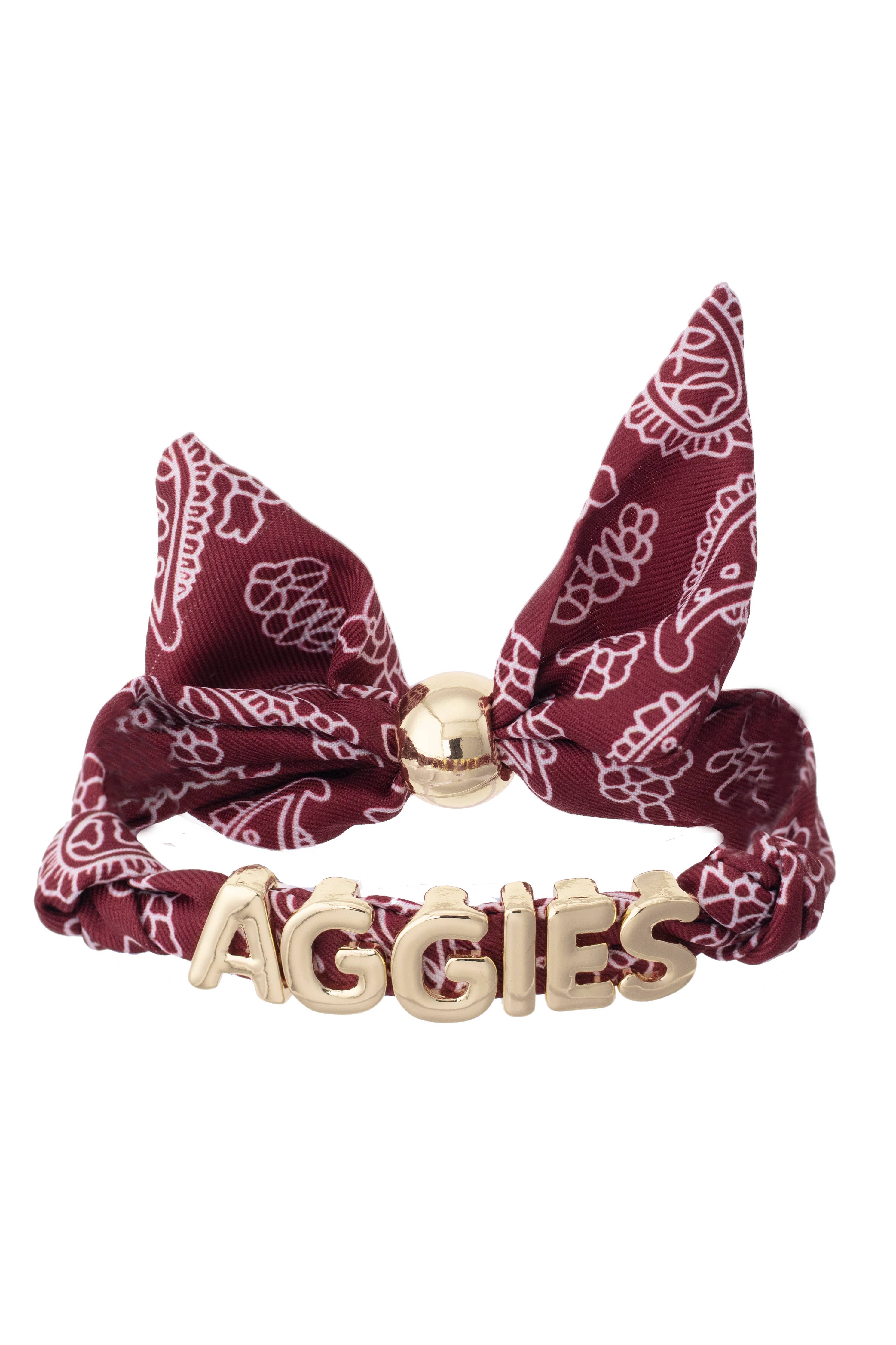 Aggies Bandana Slider Bracelet