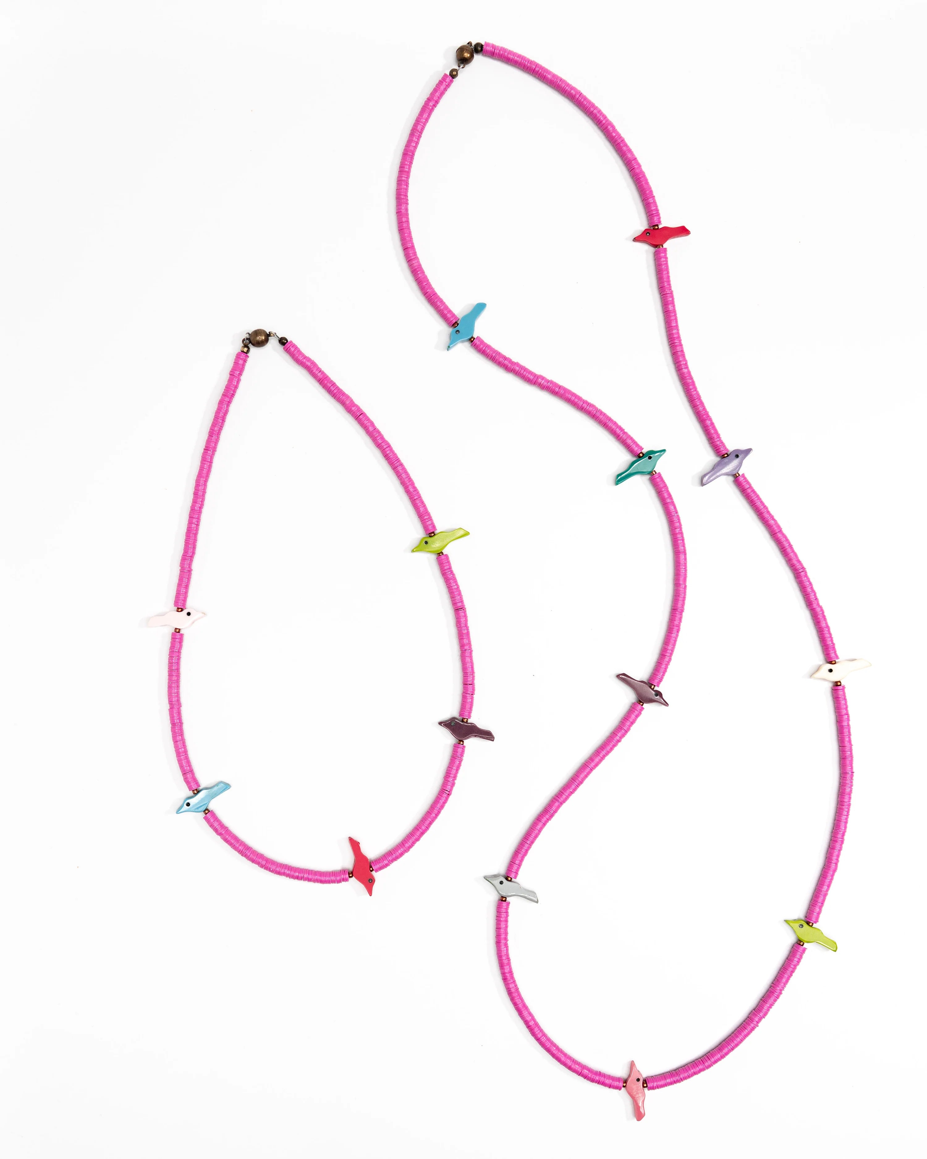 Vintage Fetish Bird Necklace - Long