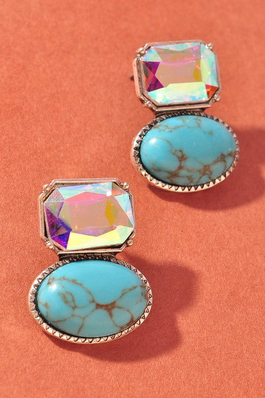 Rodeo Glam Earrings - Iridescent