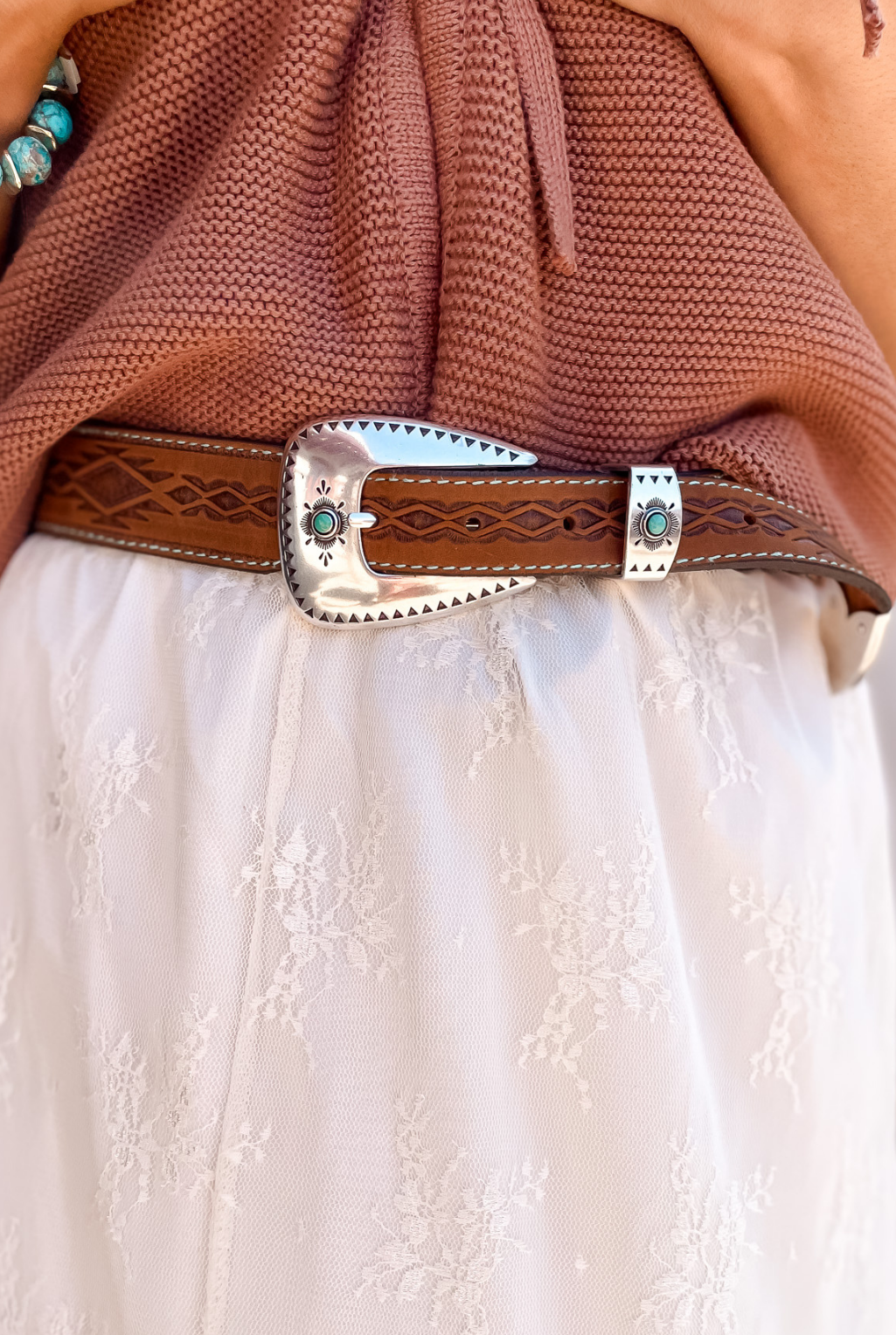 Lace Mesh Skirt - Ivory