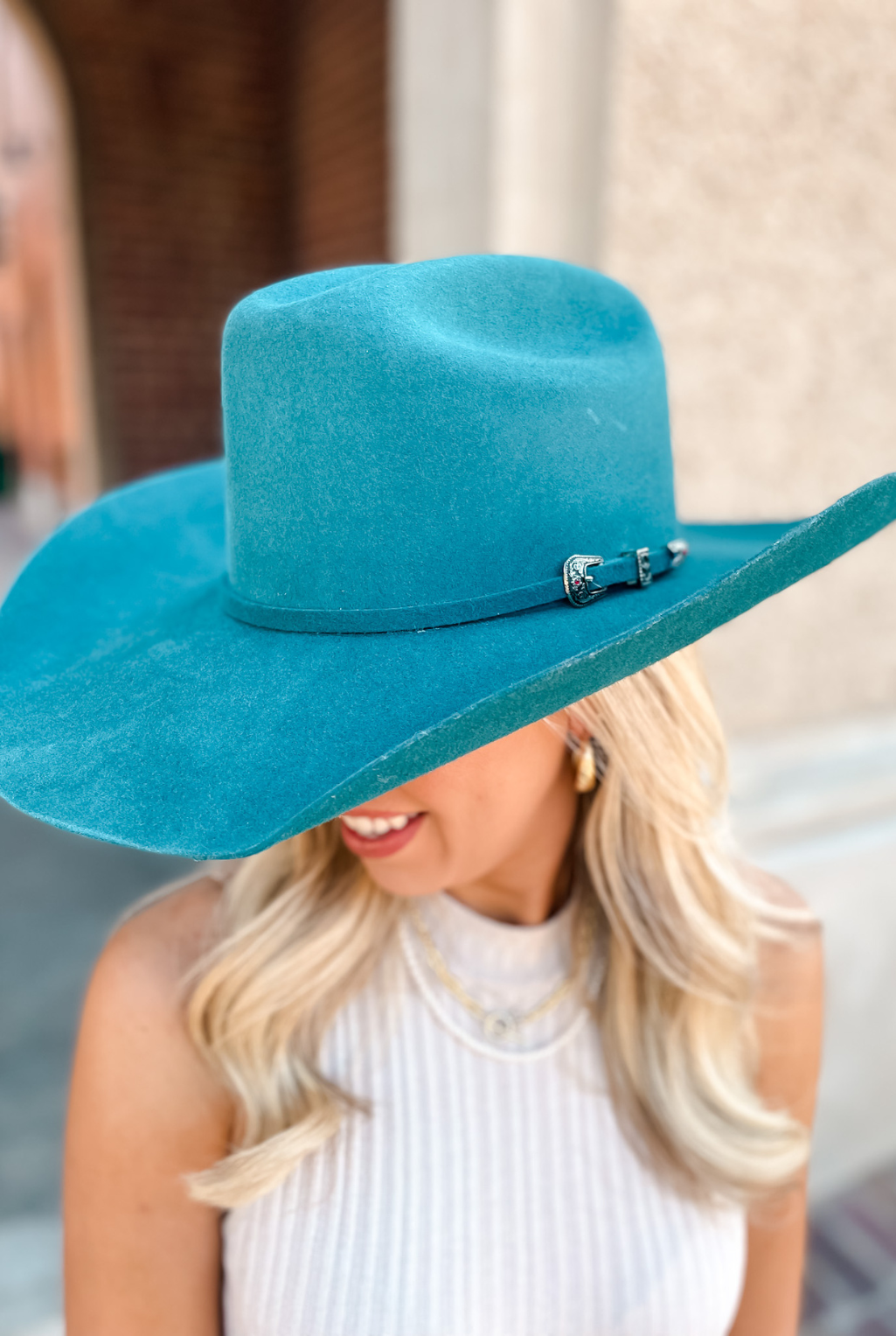 Stockshow Turquoise Hat