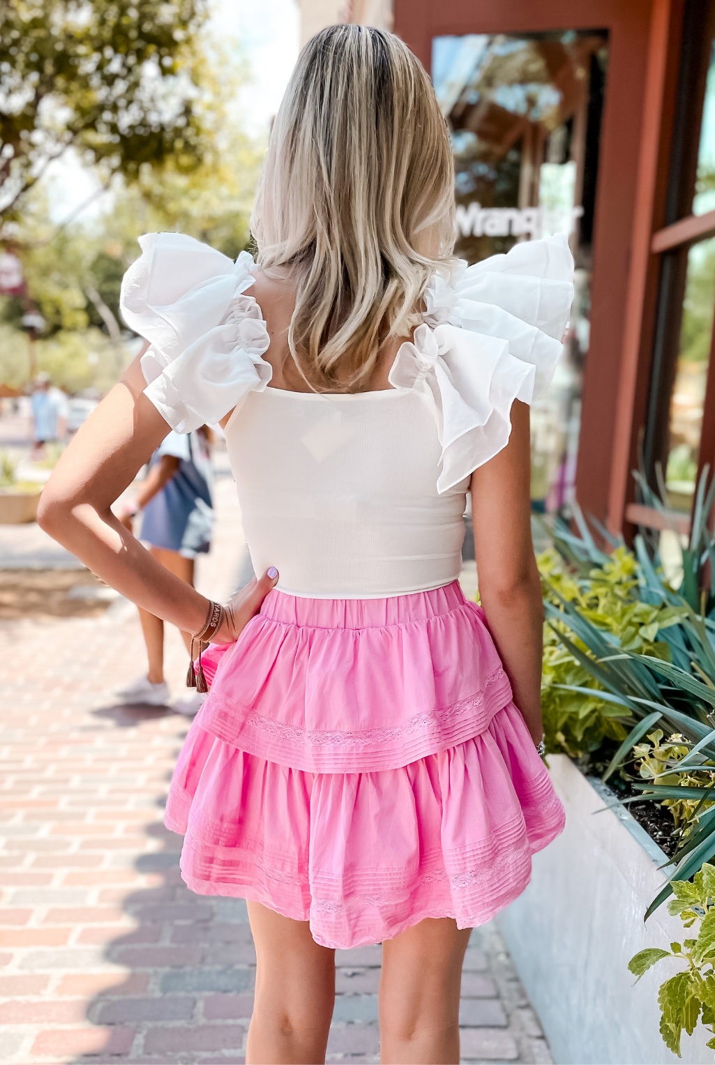 Lovers Lane Mini Skirt - Pink