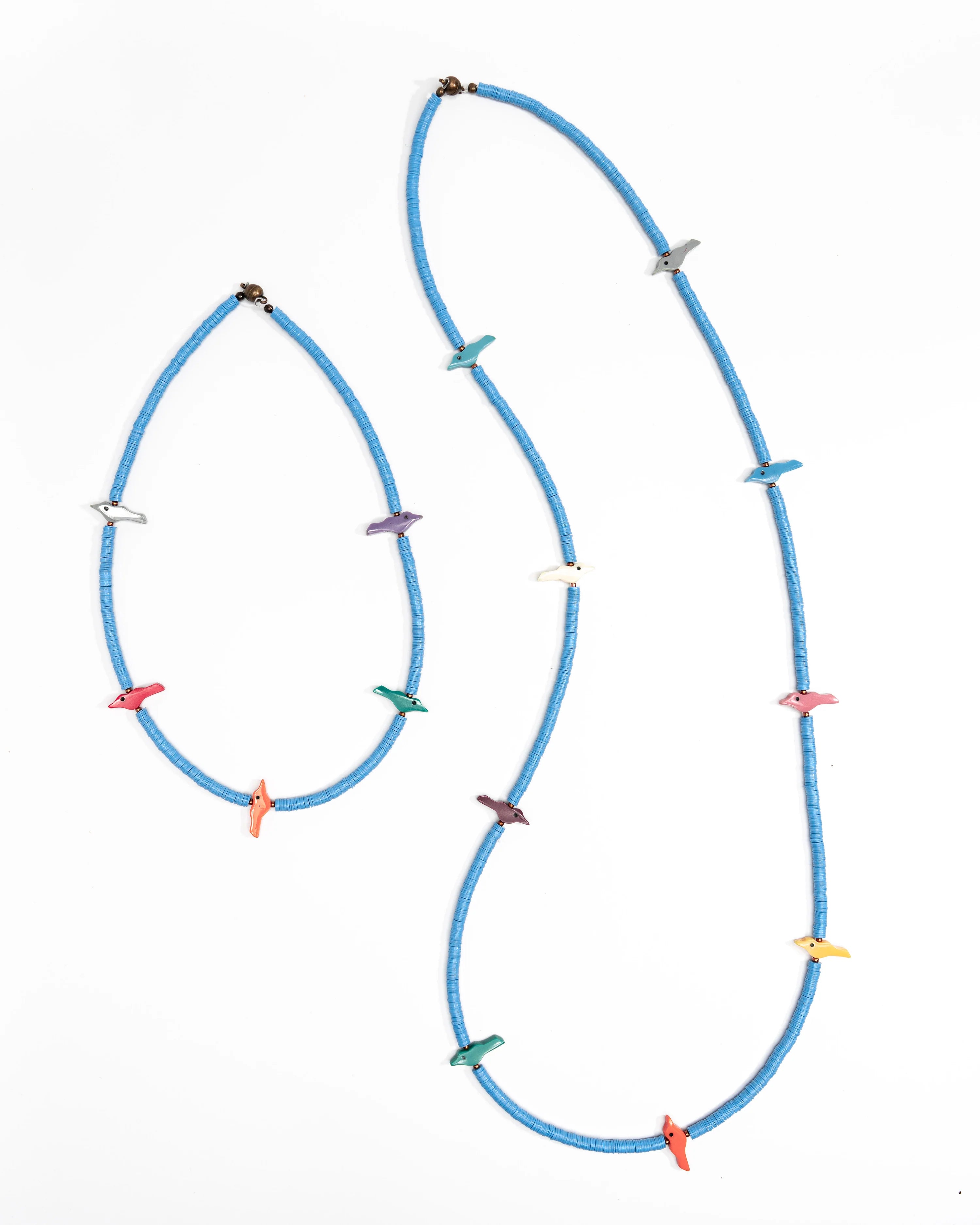 Vintage Fetish Bird Necklace - Long