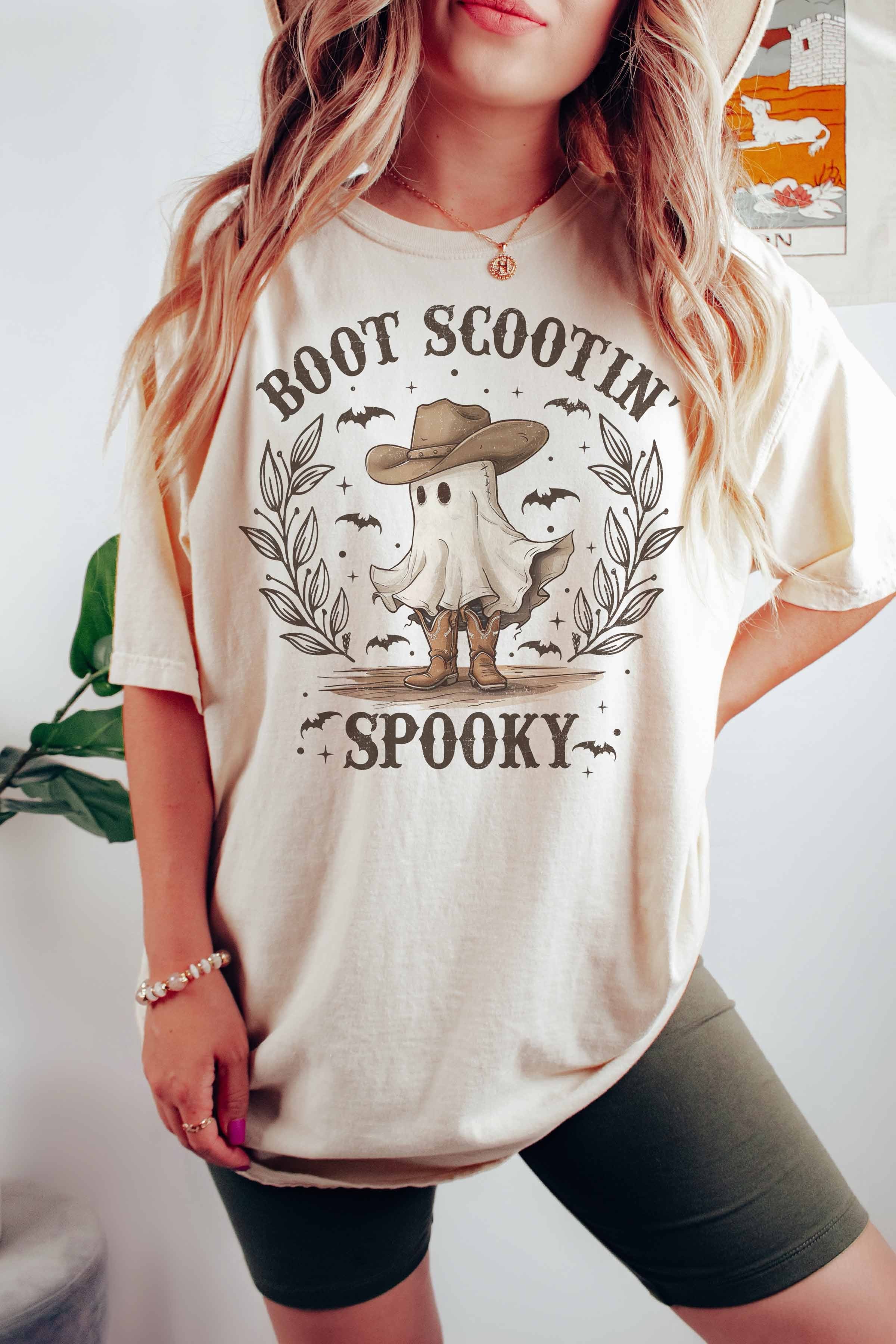 Boot Scootin' Spooky T-Shirt - Ivory