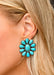 Flower Cluster Earrings - Turquoise - Tucker Brown