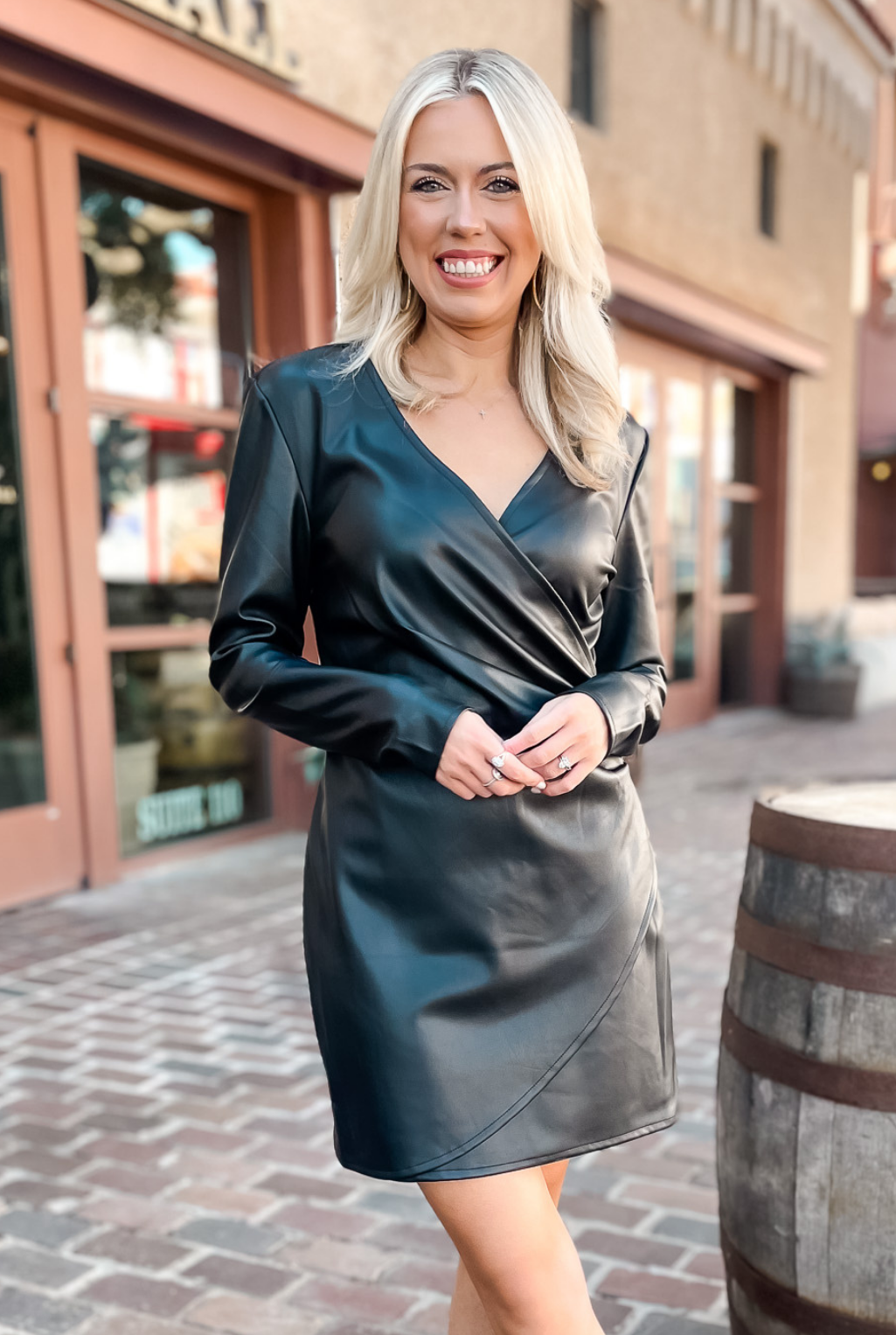 Steve Madden Sandy Faux Leather Dress