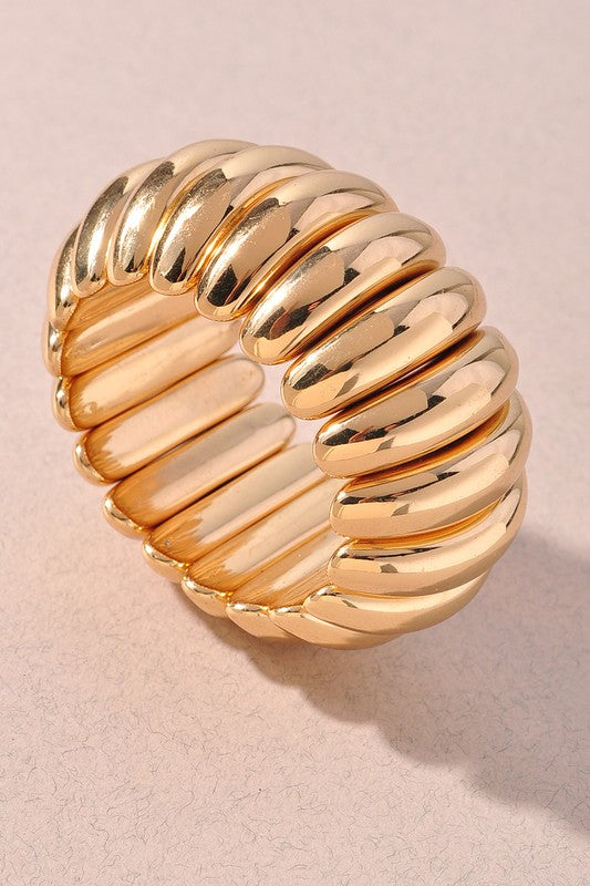 Casting Stretch Bracelet - Gold