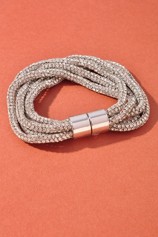 Rhinestone Magnetic Bracelet