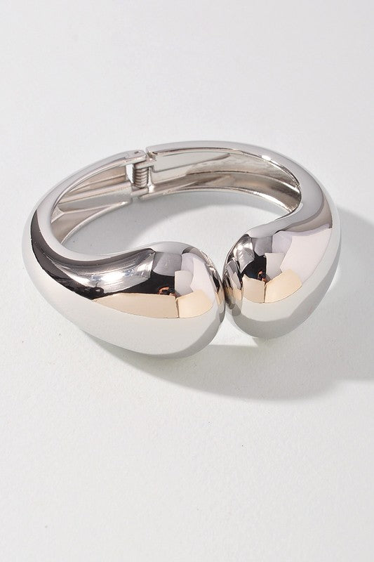 Dome Cuff Bracelet - Silver