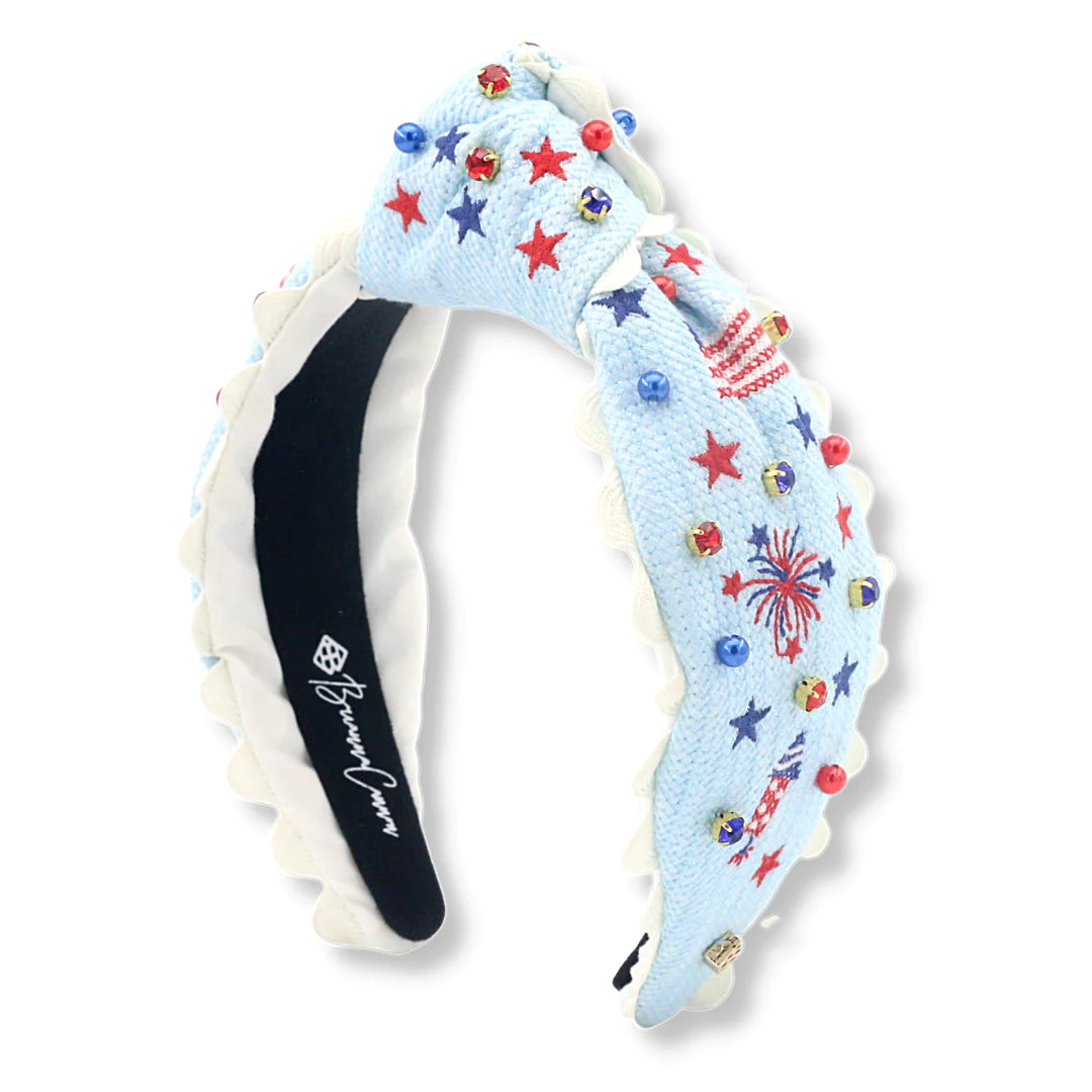 Patriotic Cross Stitch Headband