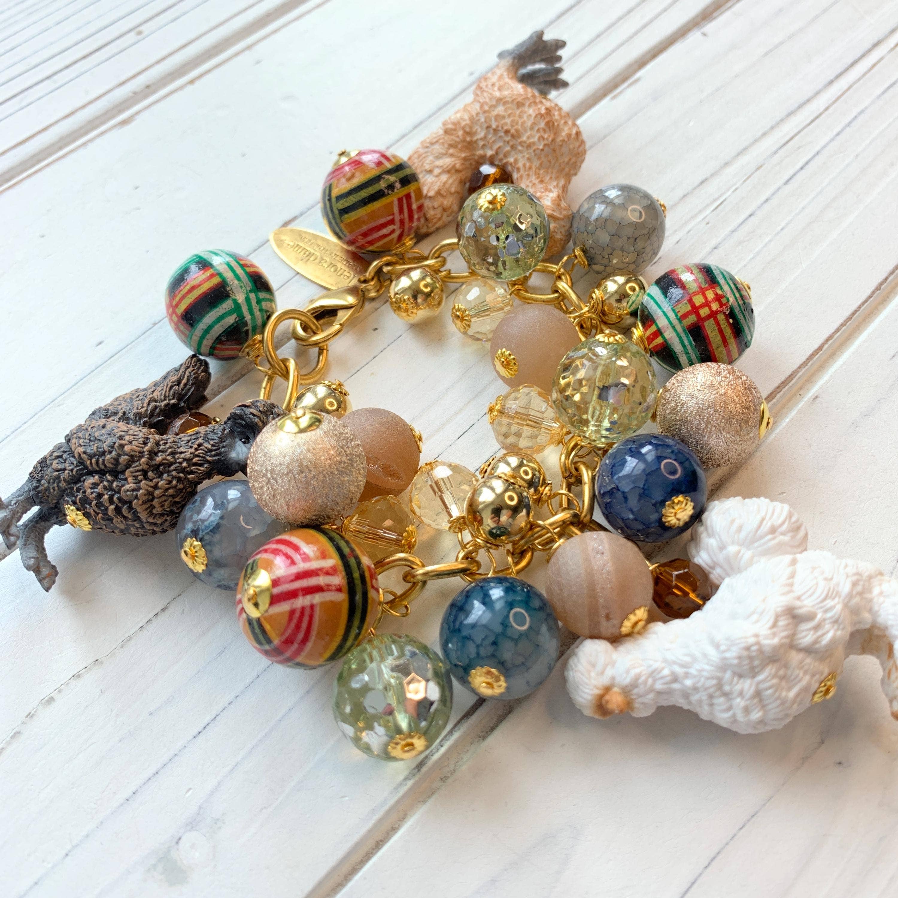 Silkie Chicken Charm Bracelet