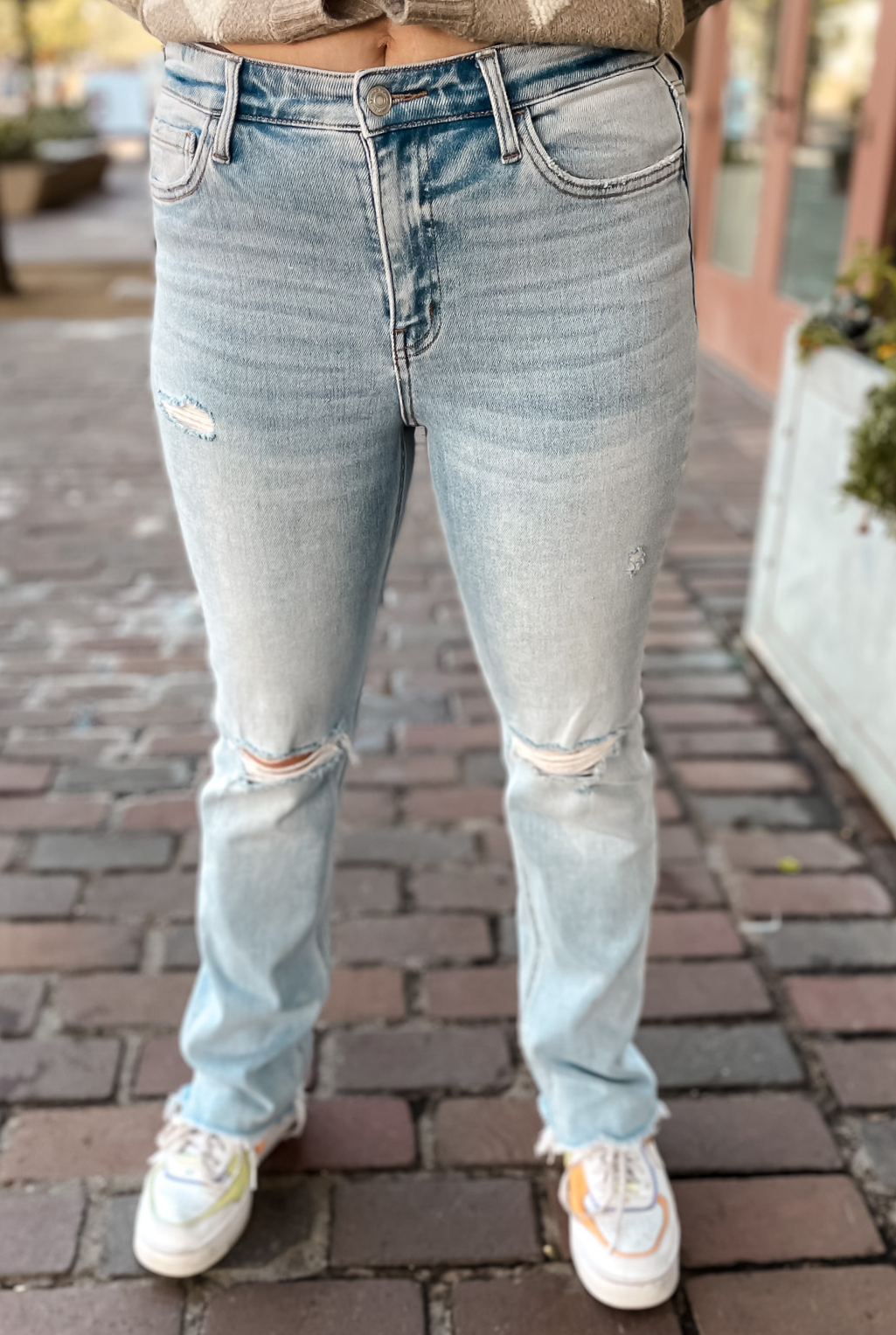 Pamper High Rise Straight Jean