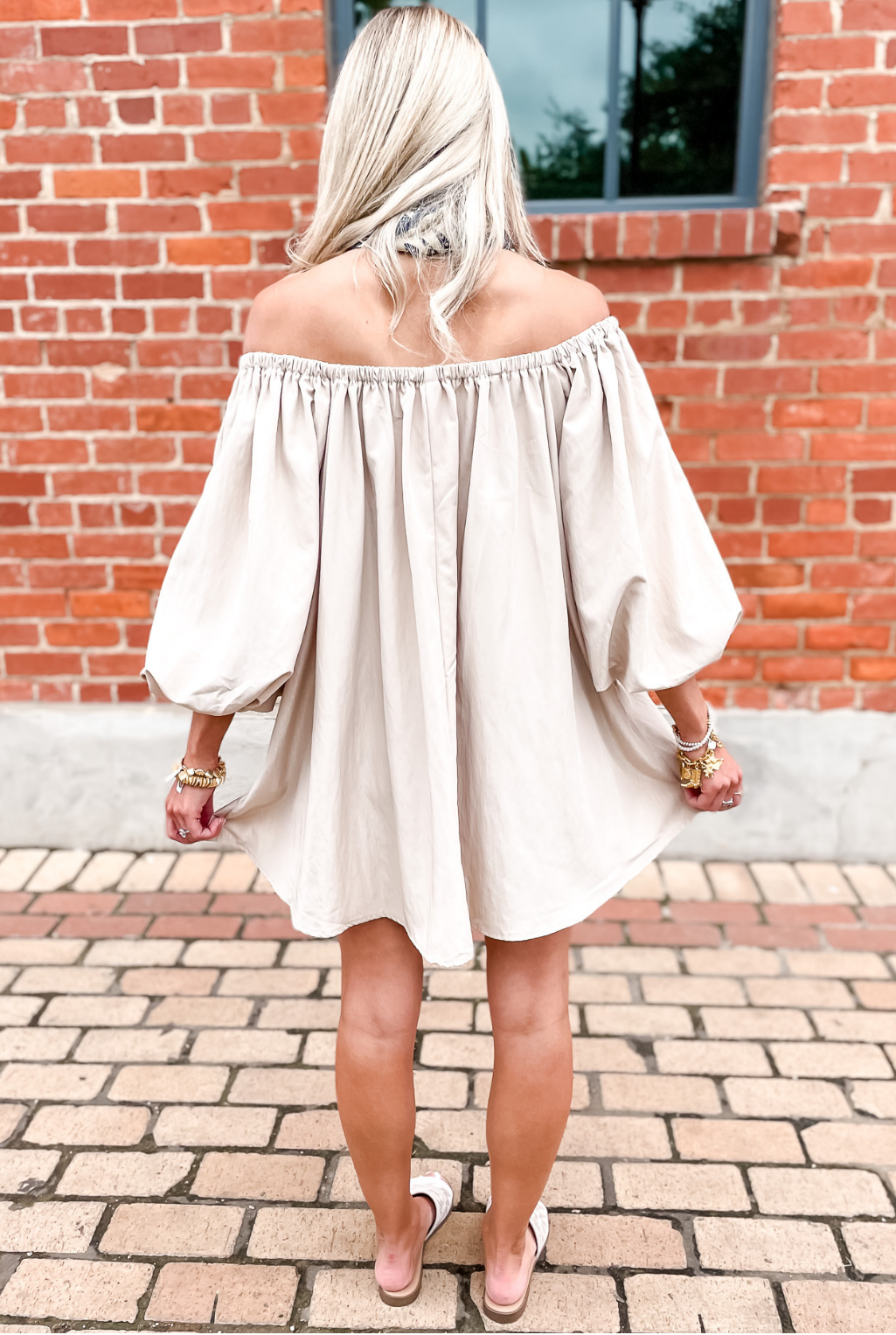 Some Like It Solid Dress - Taupe