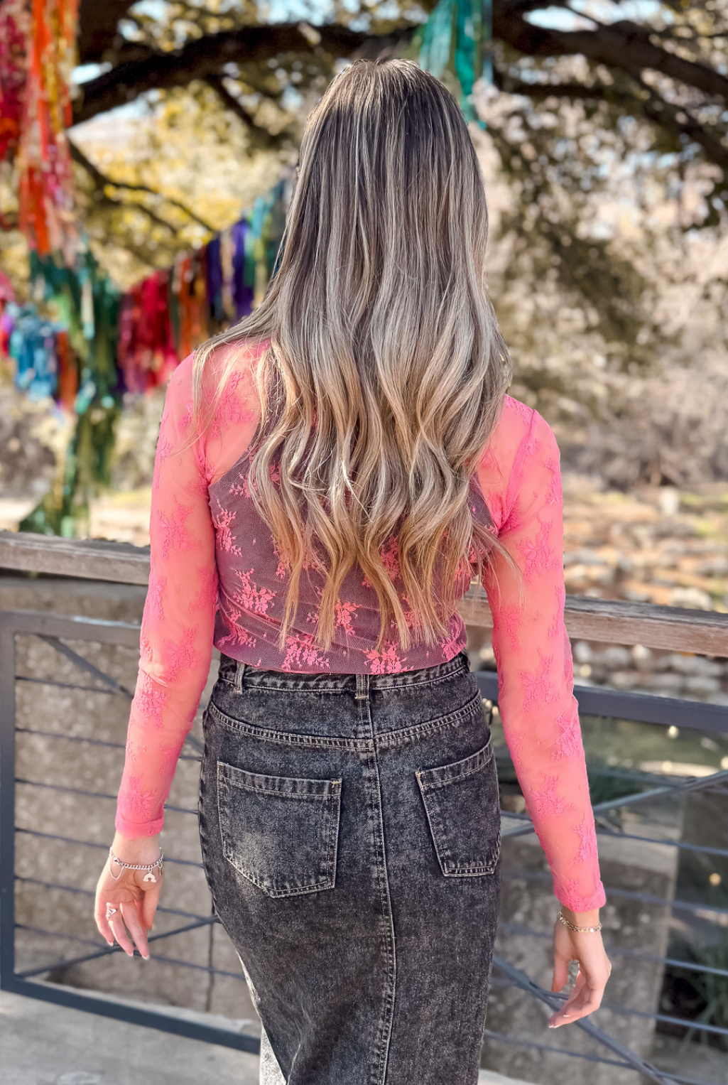 Haven Lace Top - Rose