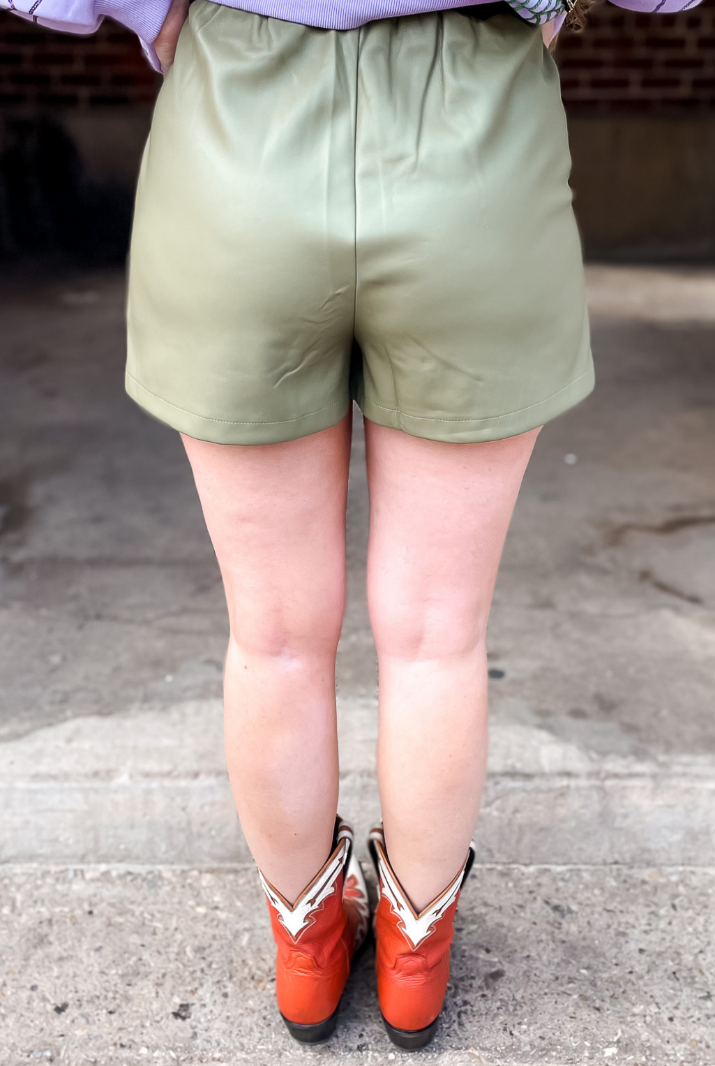 Faux The Record Short - Olive