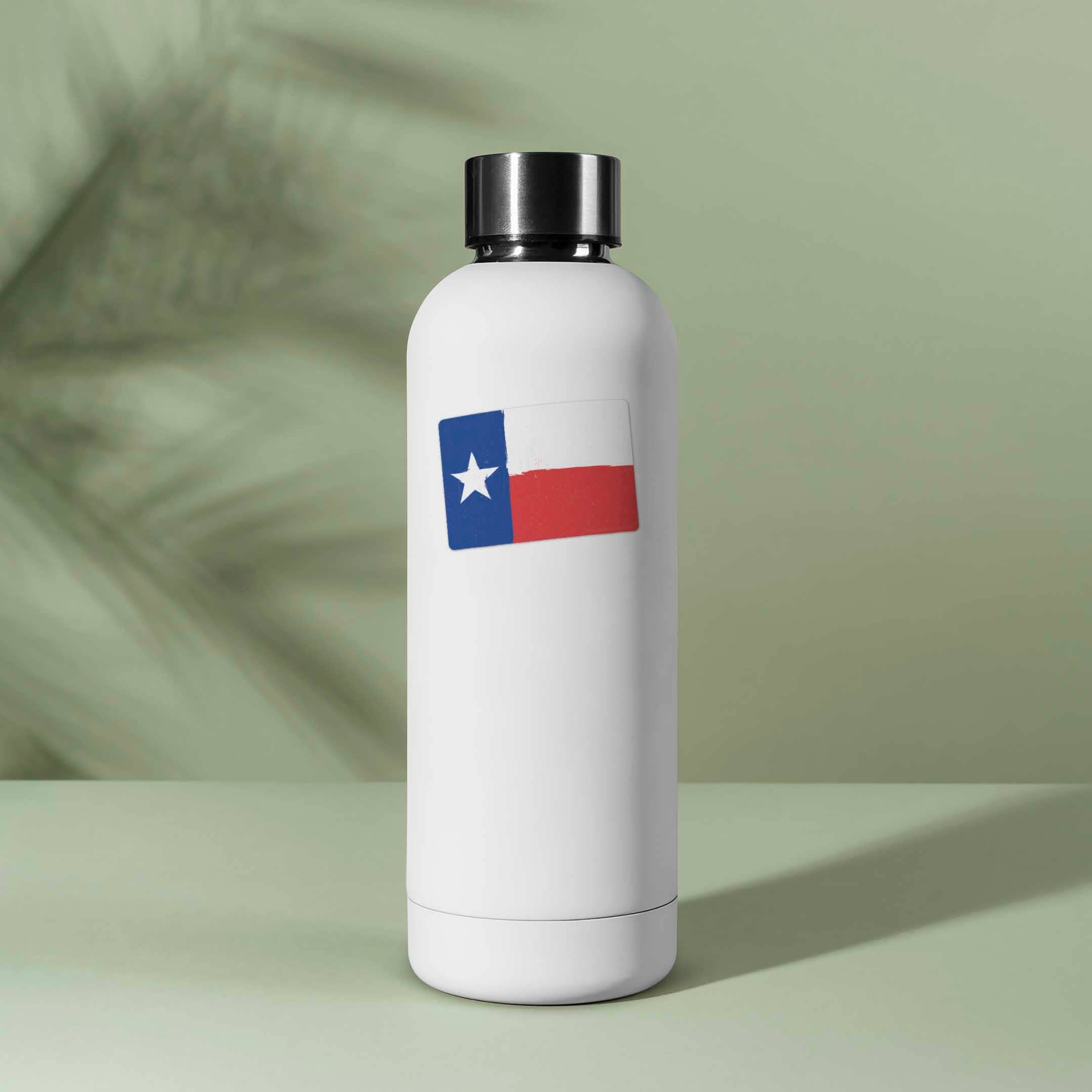 Texas Flag Rectangle Sticker - Tucker Brown