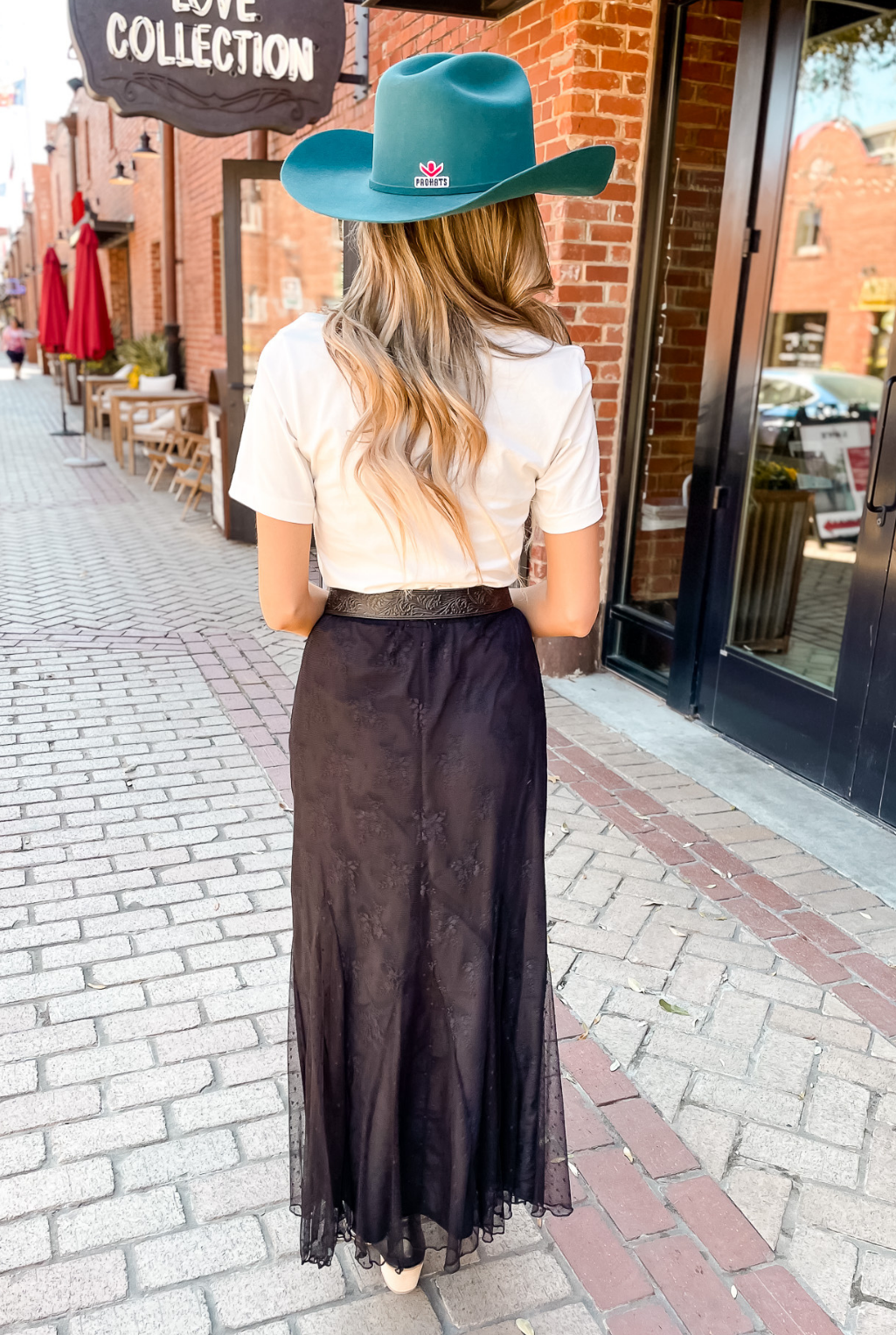 Lace Mesh Skirt - Black