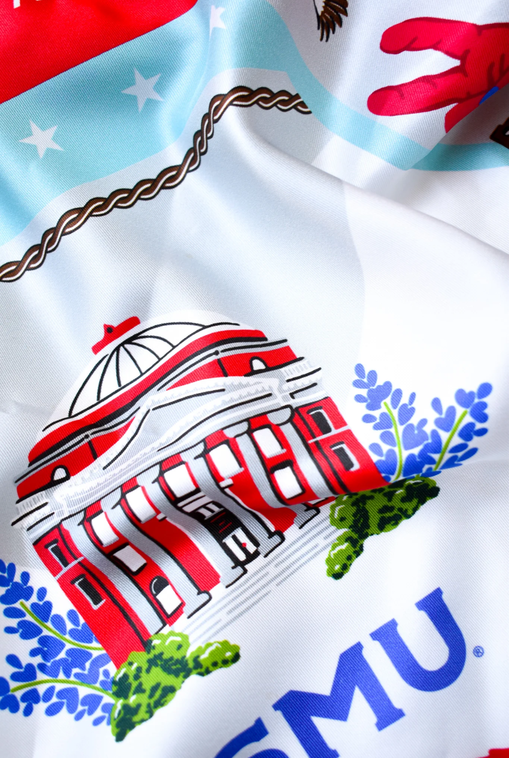 SMU Mustangs Silk Scarf