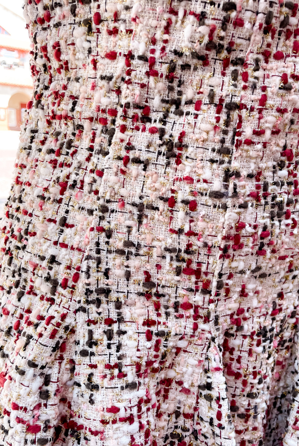 Tweed Flair Mini Dress
