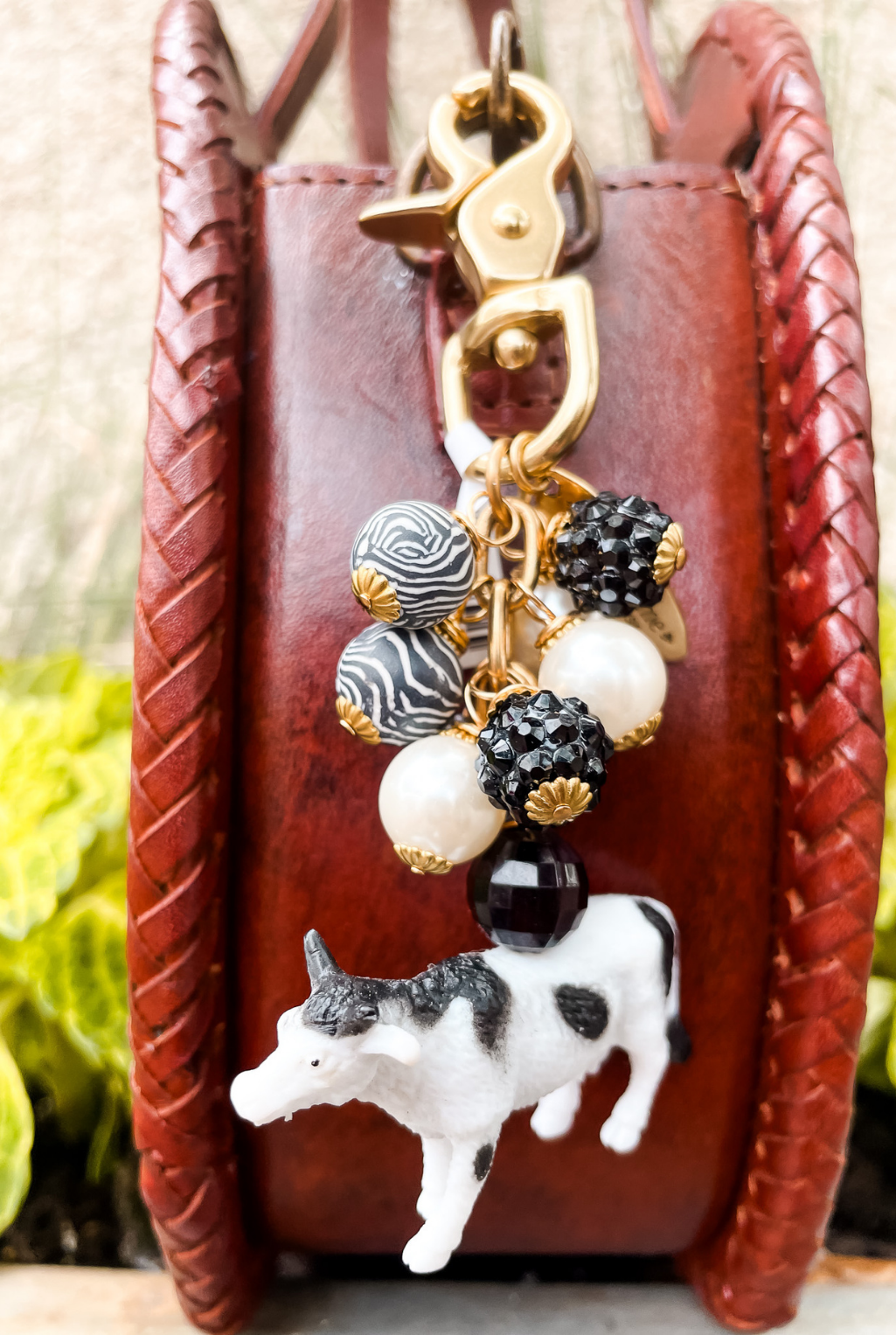 Cow Bag Charm & Keychain