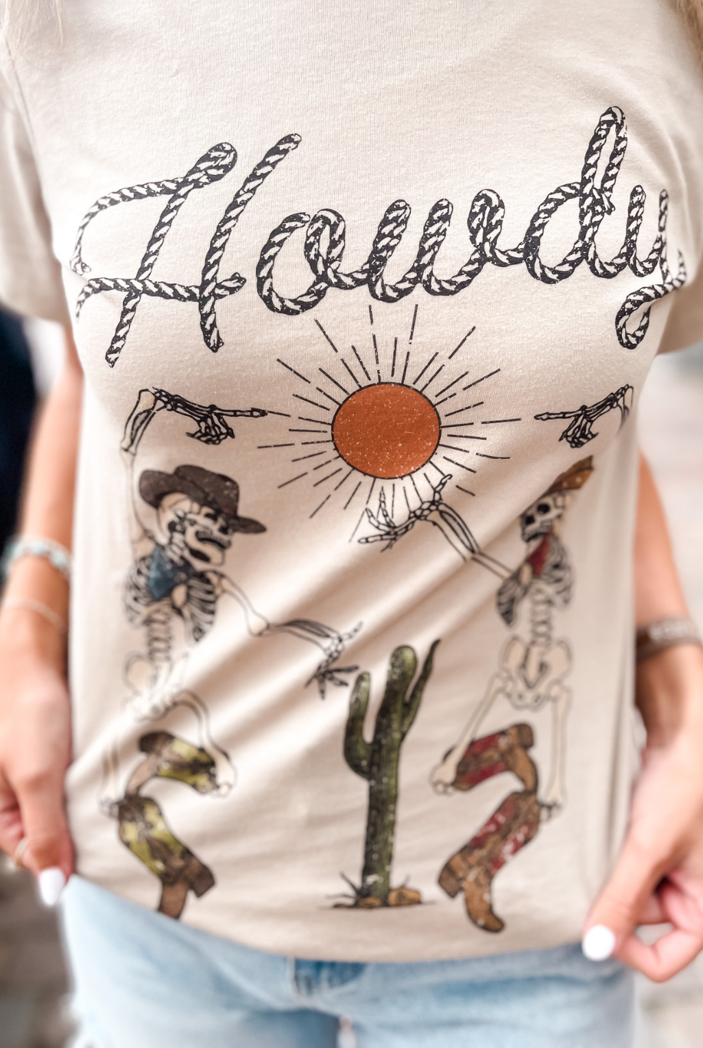 Howdy Skeleton T-Shirt — Tucker Brown