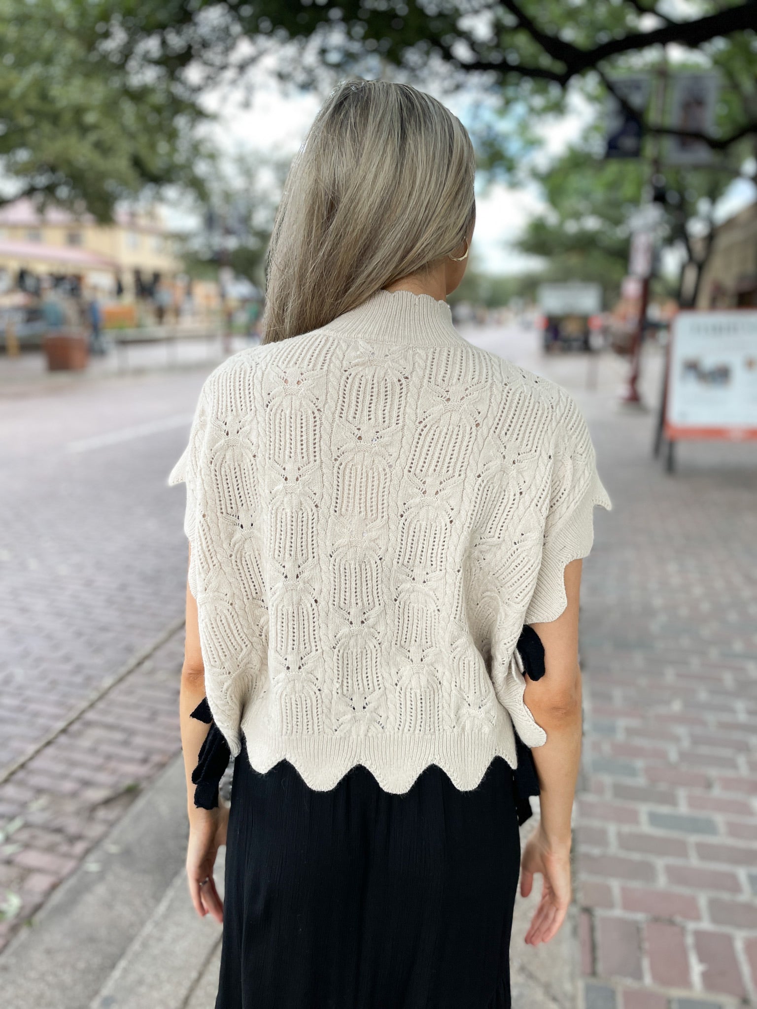 It's A Tie Sweater - Cream