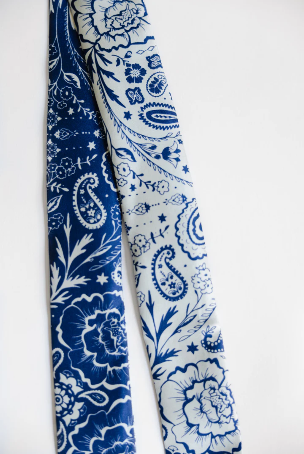 Navy Outlaw Silk Twilly Scarf