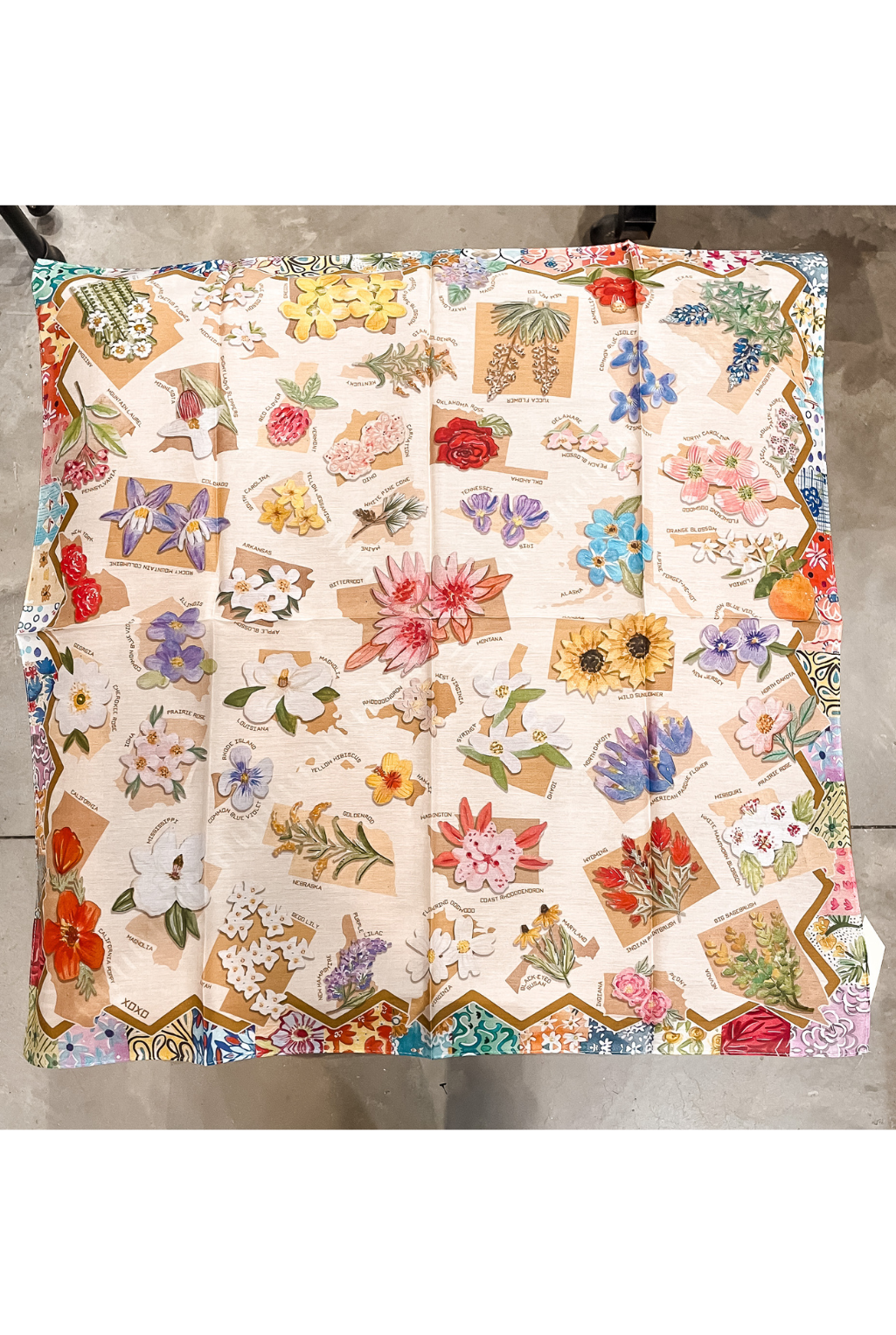State Wild Flowers Scarf