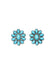Flower Cluster Earrings - Turquoise - Tucker Brown