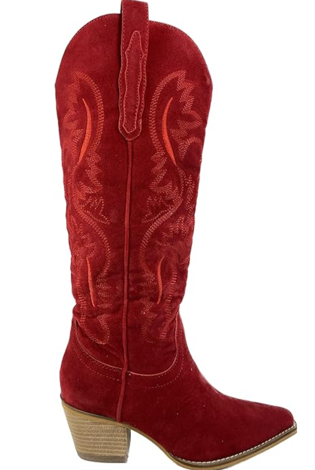 Suede Hanan Boot - Red