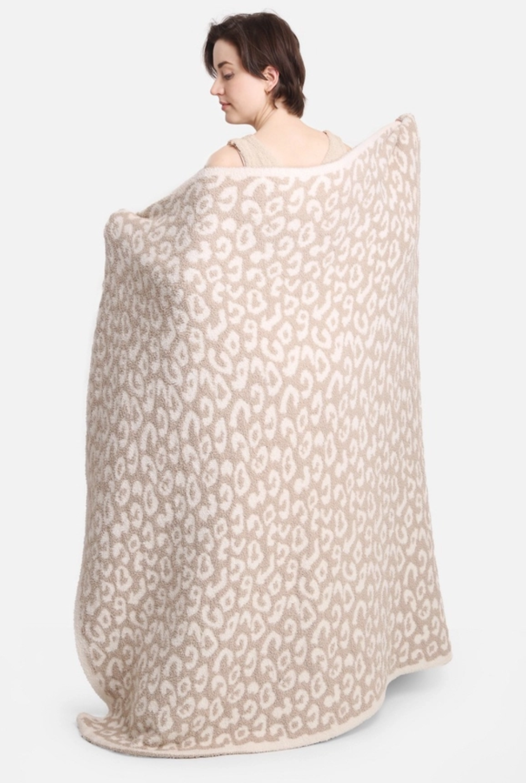 Leopard Blanket - Beige