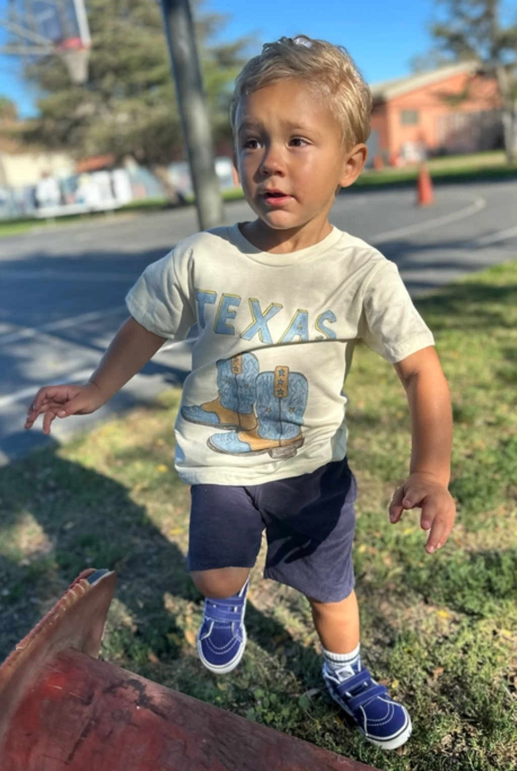 Texas Boots Tee - Blue