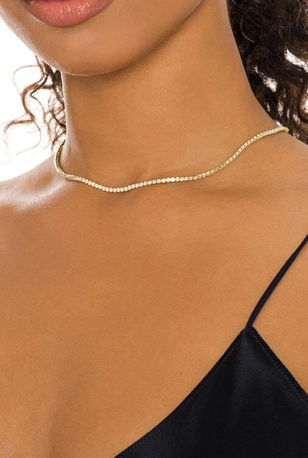 Sienna Tennis Necklace - White